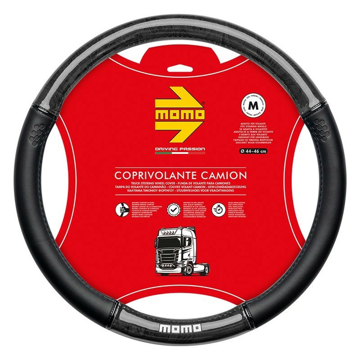 Funda para Volante MOMO MOMLSWCTLXBLK Ø 44-46 cm