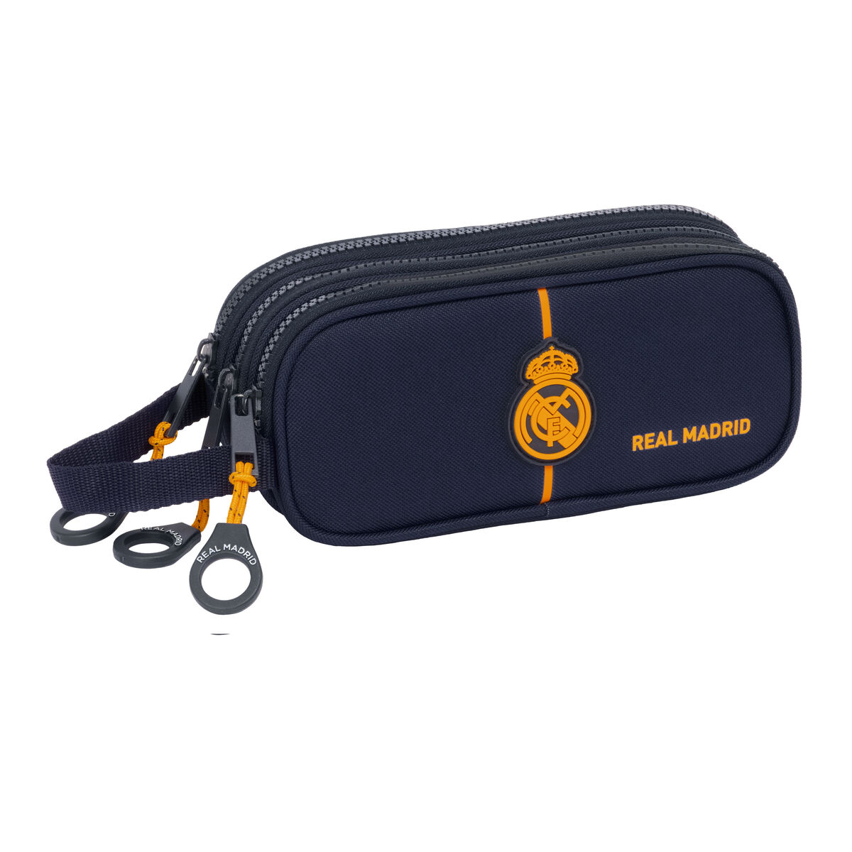 Portatodo Triple Real Madrid C.F. 2nd Kit 24/25 Azul marino 21 x 8.5 x 7 cm