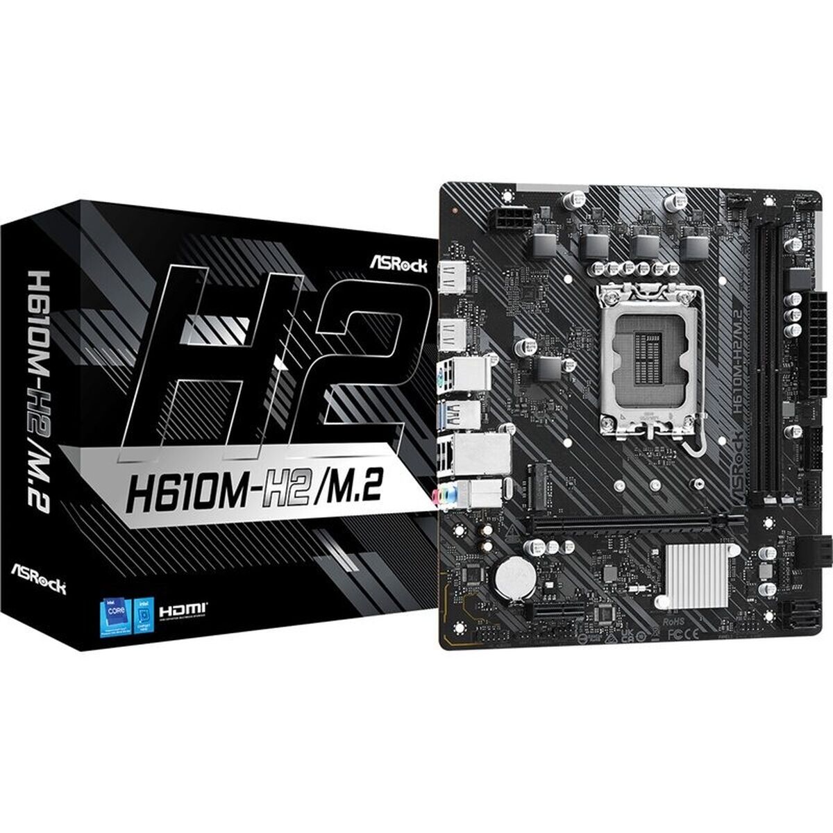 Placa Base ASRock H610M-H2/M.2 LGA 1700 INTEL H610