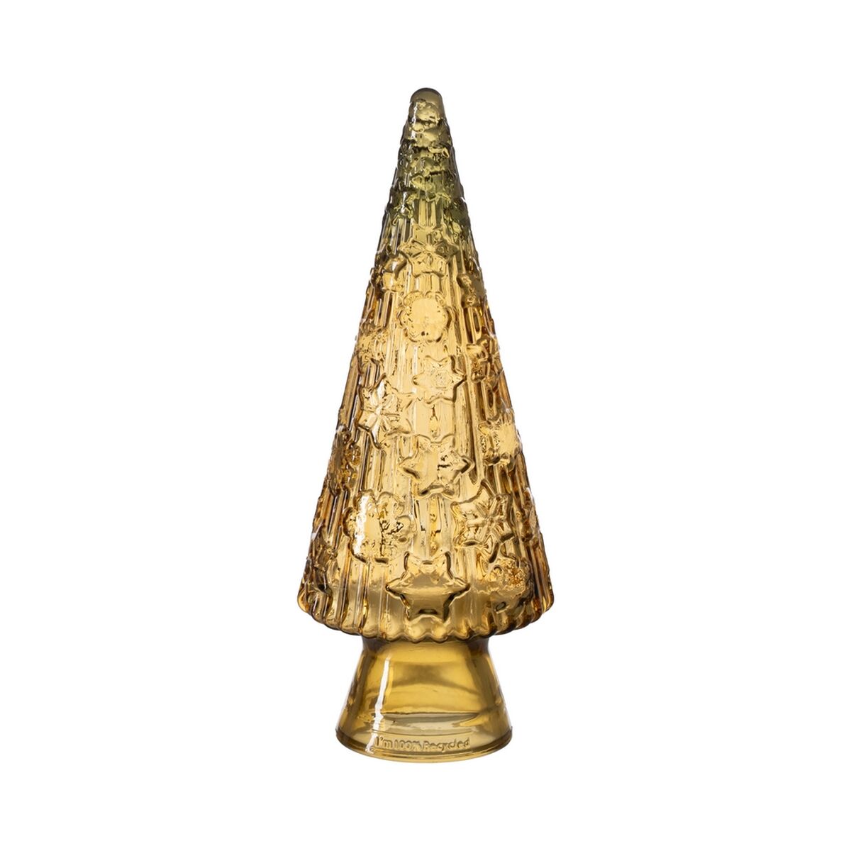Árbol de Navidad Amarillo Vidrio 13 x 13 x 34 cm