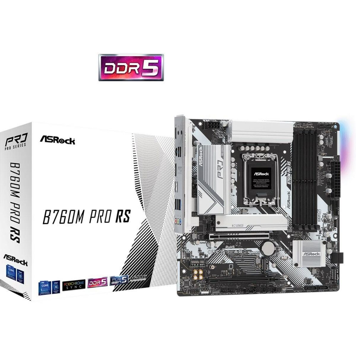 Placa Base ASRock 90-MXBLH0-A0UAYZ LGA 1700 Intel B760