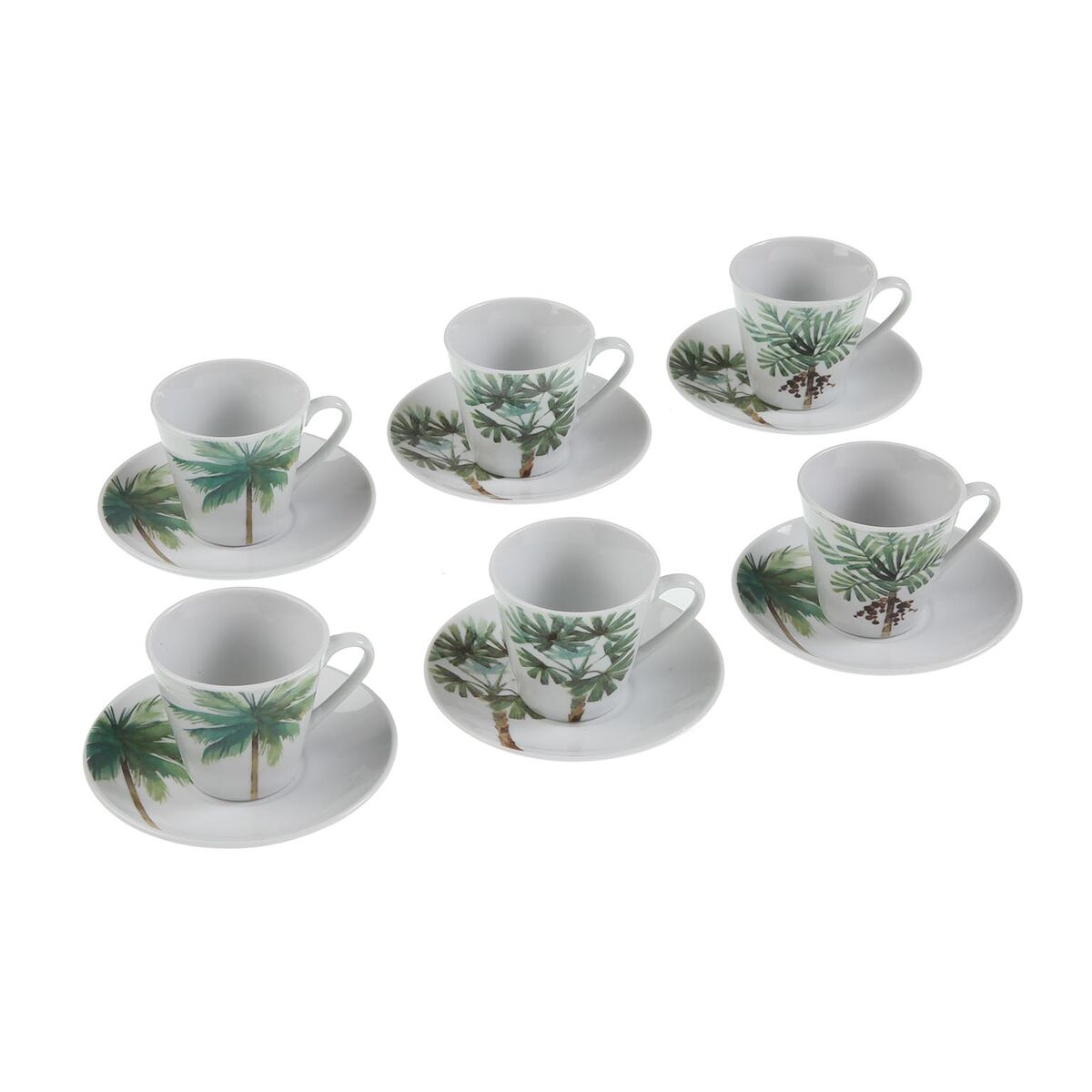 Juego de Café Versa Porcelana Hojas
