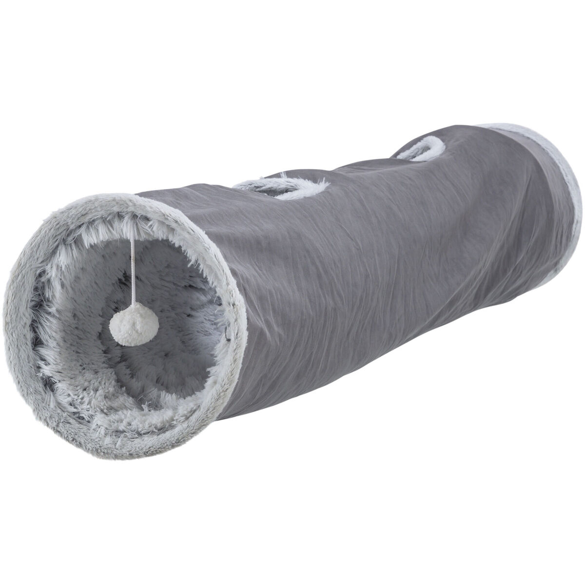 Túnel Plegable para Mascotas Trixie Gris Ø 27 × 116 CM