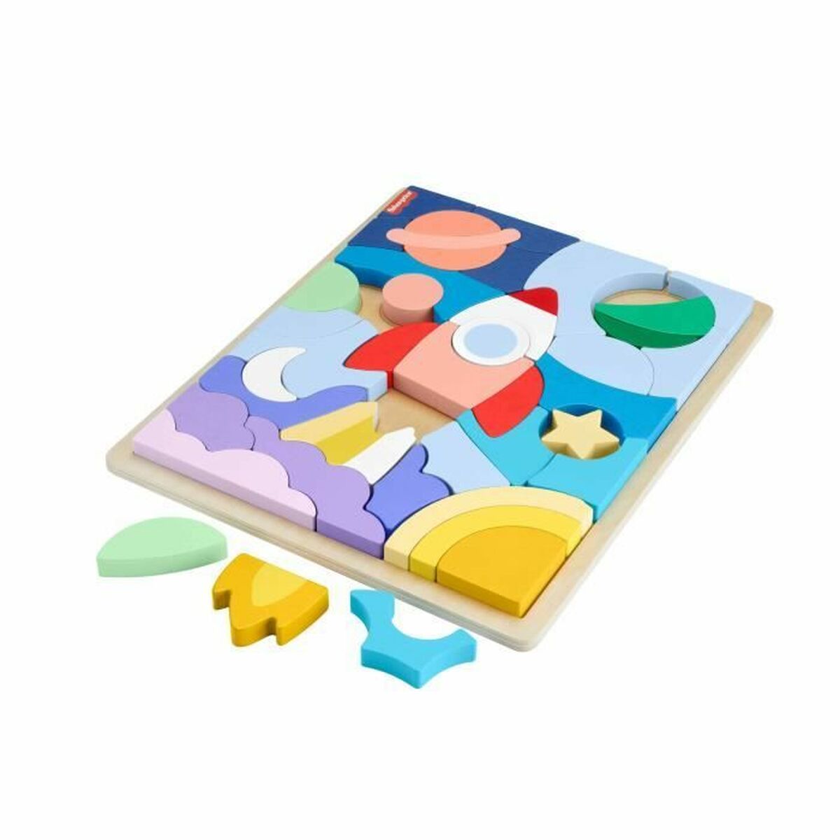 Puzzle Infantil de Madera Fisher-Price 30 x 2 x 25 cm