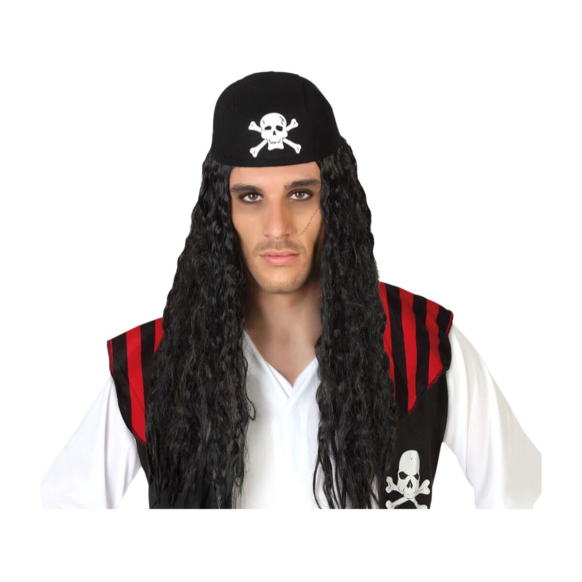 Peluca Negro Pirata