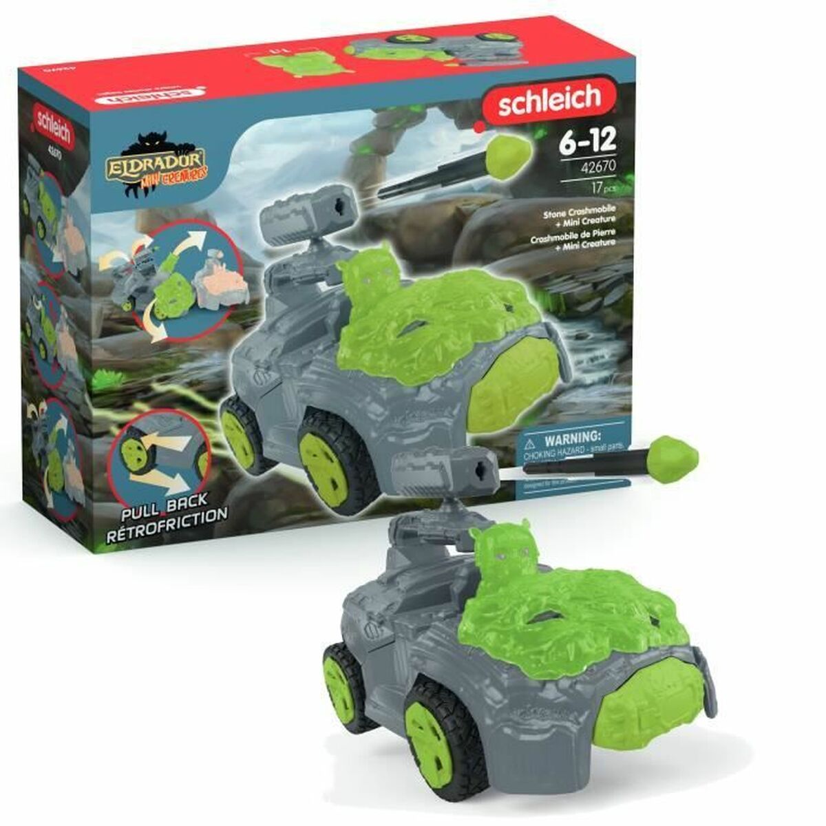 Playset Schleich Pierre's Crashmobile 17 Piezas