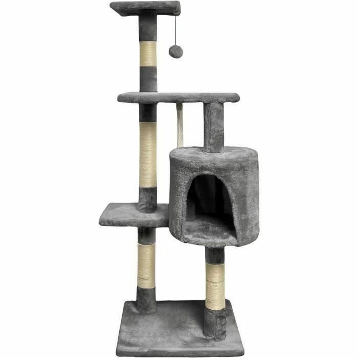 Rascador para Gatos Paloma Dark Gris 45 x 17 x 45 cm Poliéster Felpa Madera (1 unidad)