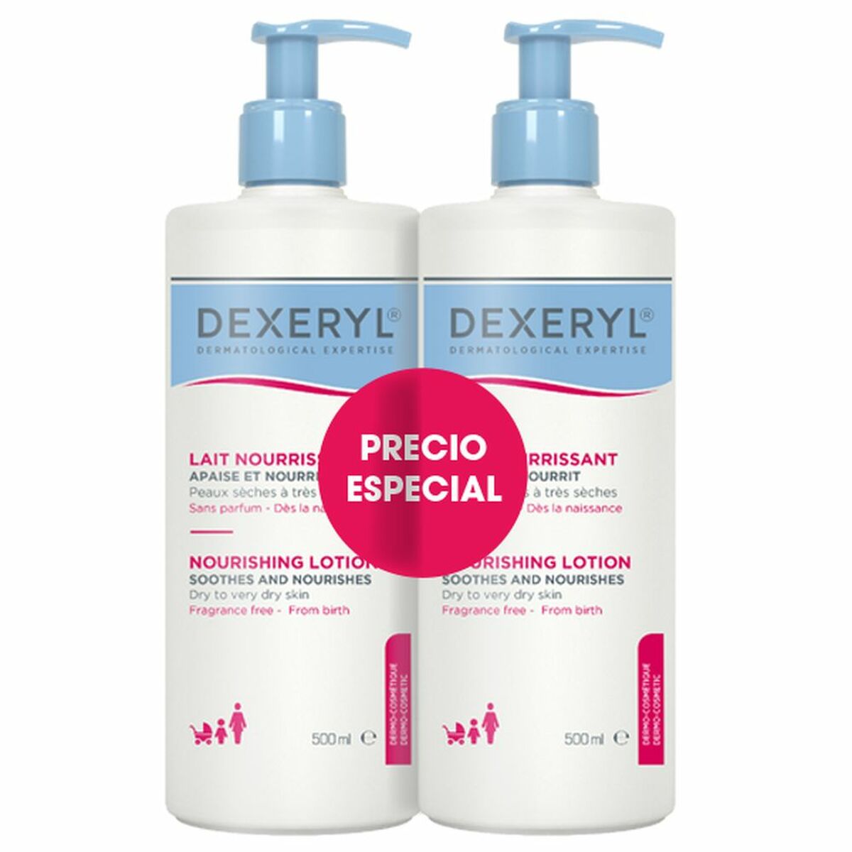 Set de Cosmética Mujer Dexeryl LOCIÓN NUTRITIVA 500 ml