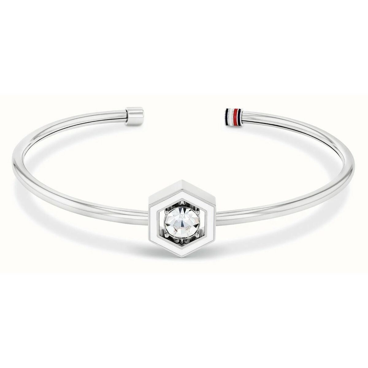 Brazalete Tommy Hilfiger Plateado 6 cm