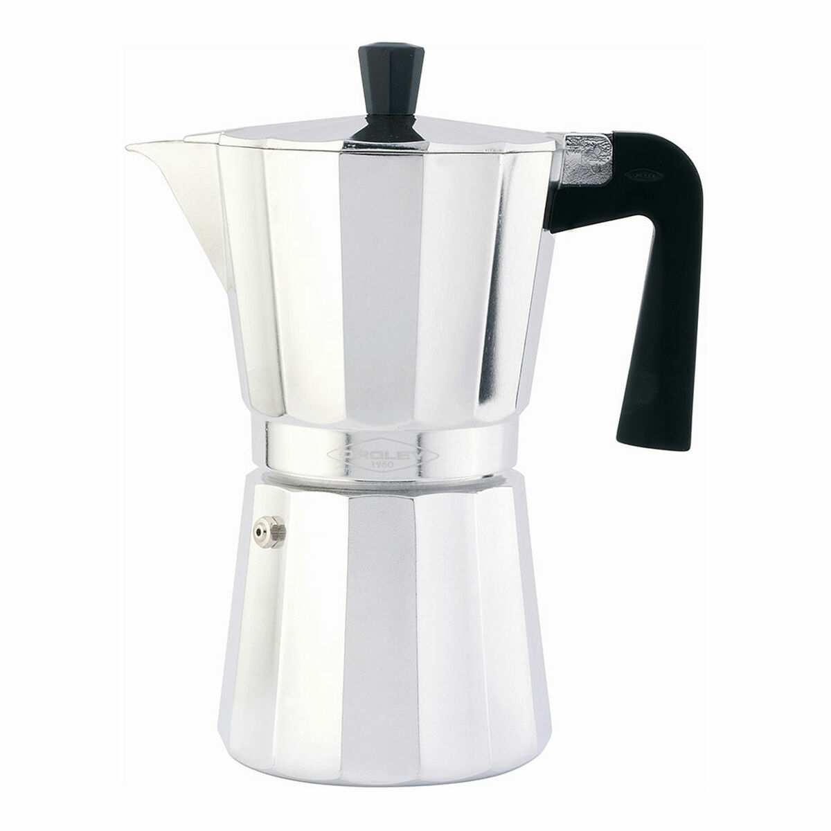 Cafetera Italiana Oroley Aluminio 6 Tazas Plateado