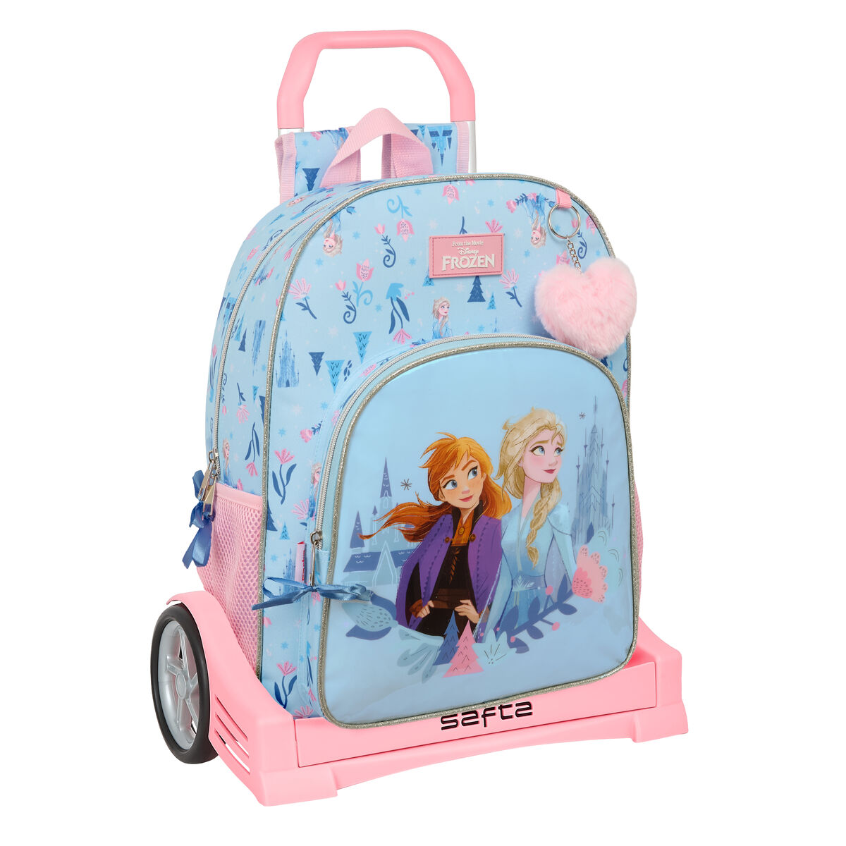 Mochila Escolar con Ruedas Frozen Ice magic Azul 33 x 42 x 14 cm