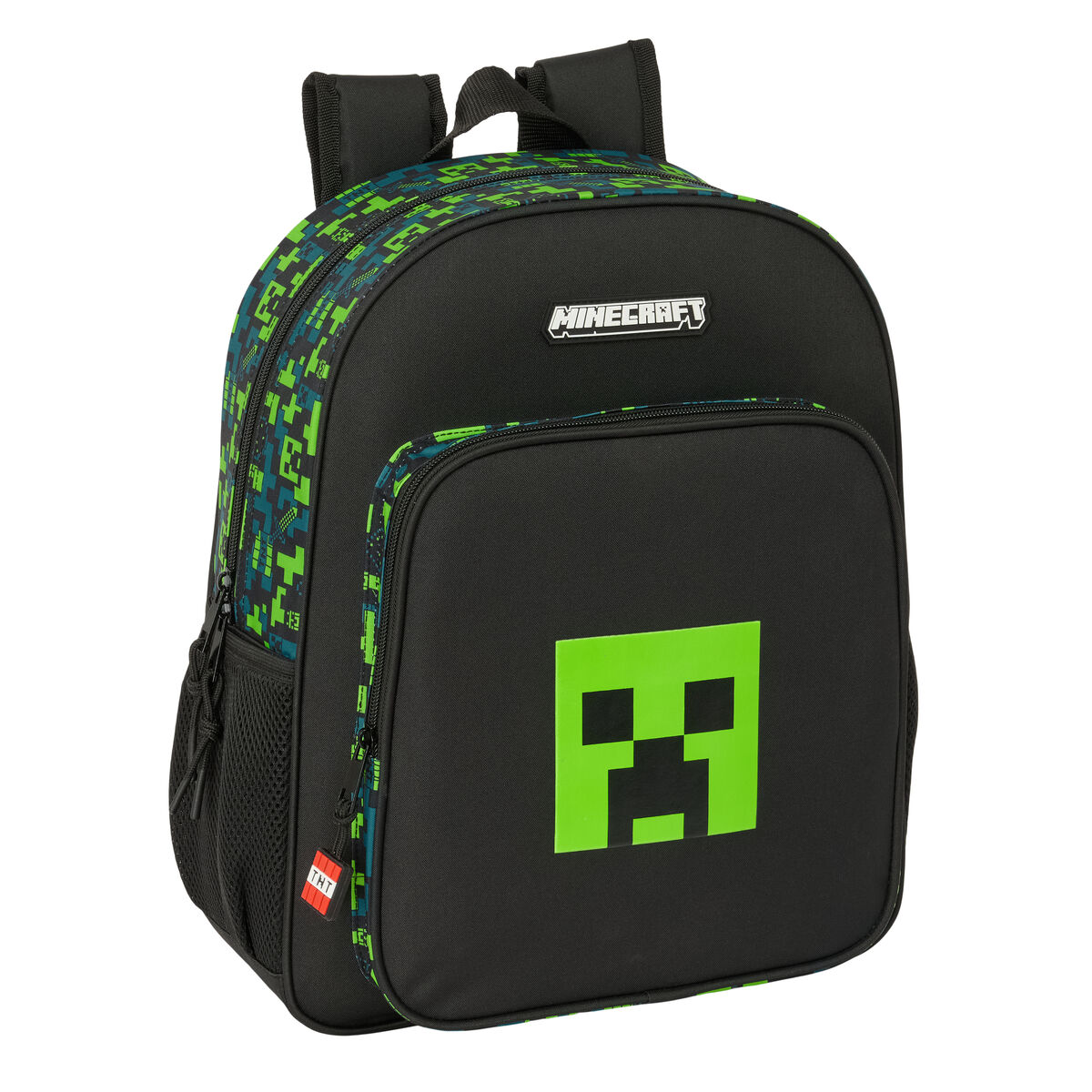 Mochila Escolar Minecraft Tnt Multicolor 32 x 38 x 12 cm