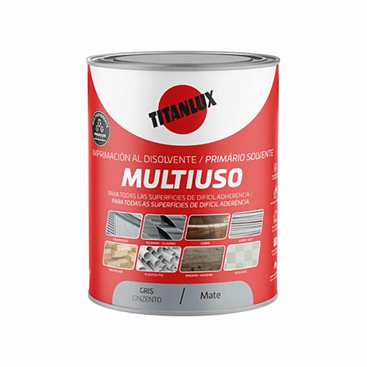 Pintura de Imprimación Titanlux Gris Mate 250 ml