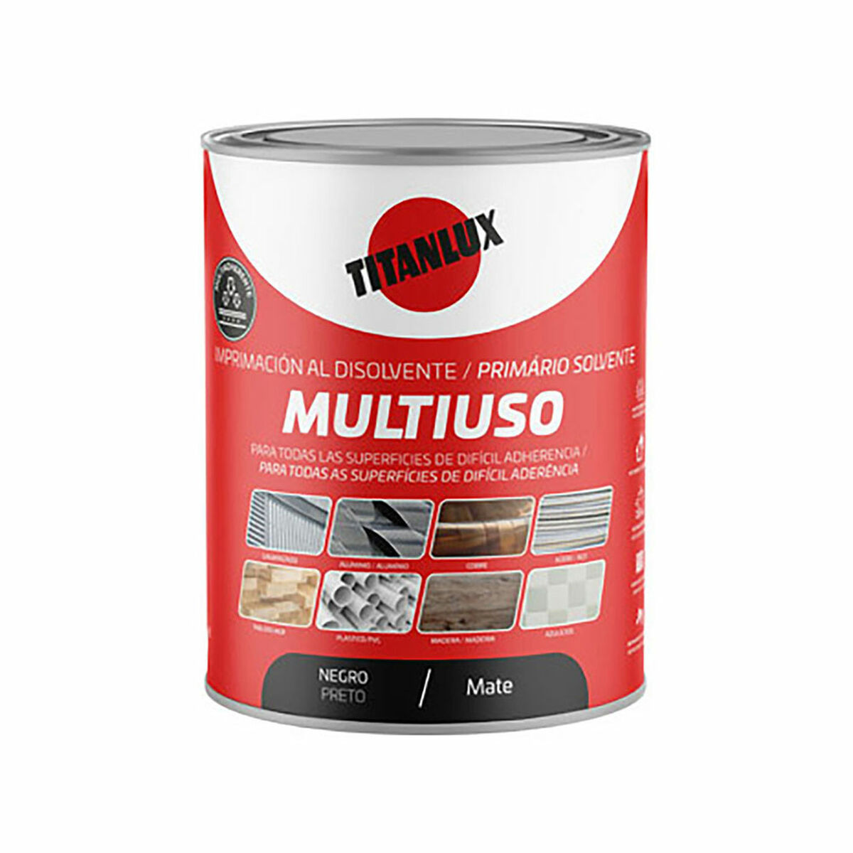 Pintura de Imprimación Titanlux Negro Mate 250 ml