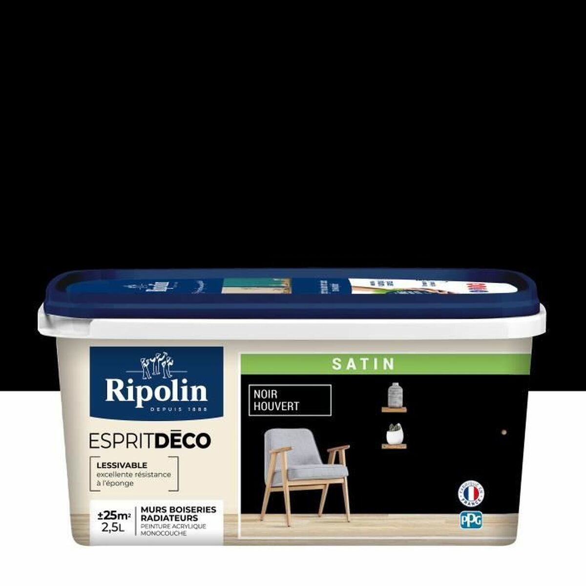 Pintura de Imprimación Ripolin noir Satinado 2,5 L