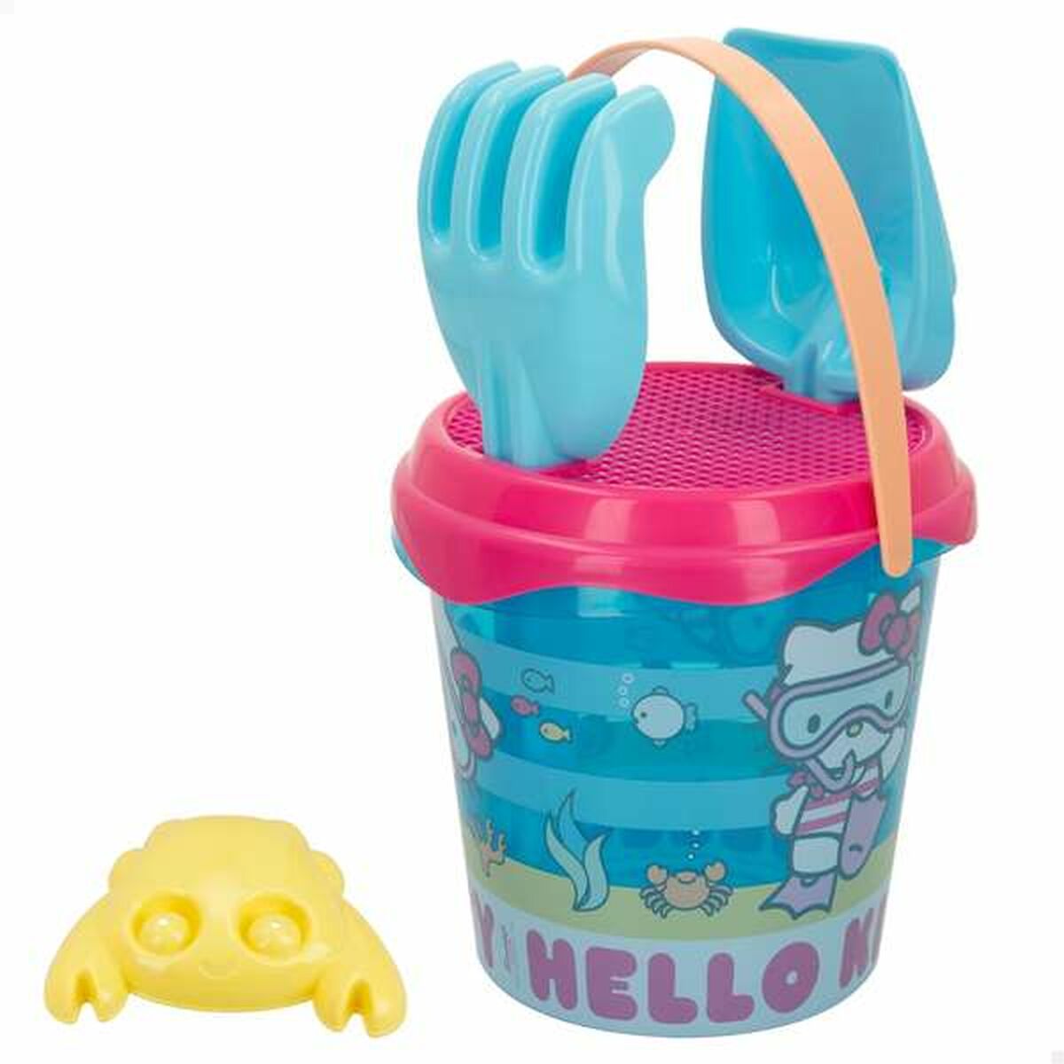 Cubo de Playa Aktive Hello Kitty 18 cm