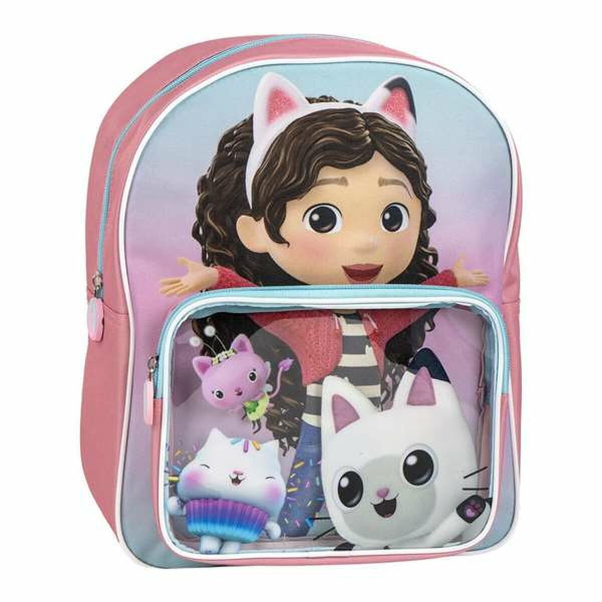 Mochila Escolar Gabby's Dollhouse Rosa
