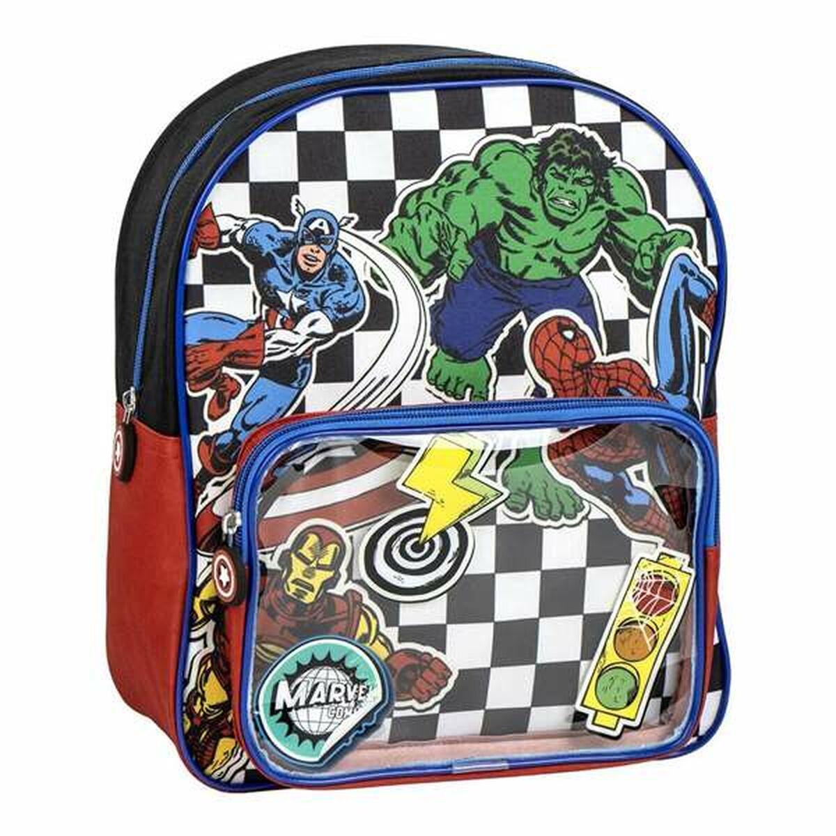 Mochila Escolar The Avengers Negro