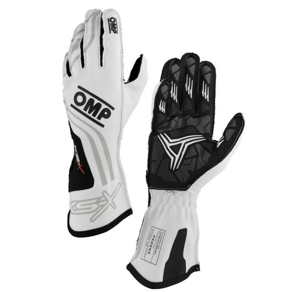 Guantes de Karting OMP KS-X FIA 8877-2022 Blanco L