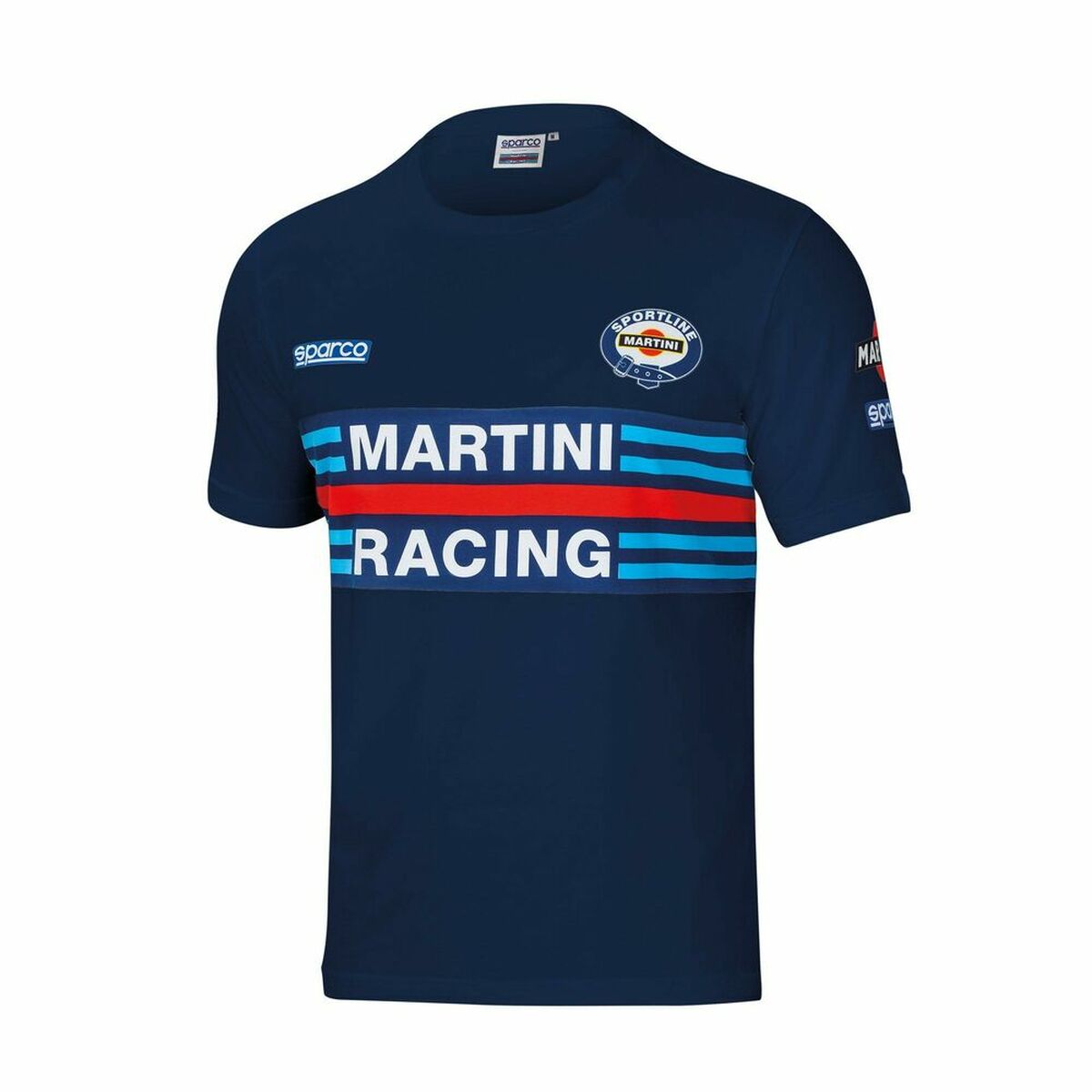 Camiseta Sparco MARTINI-R Azul marino (XXL)
