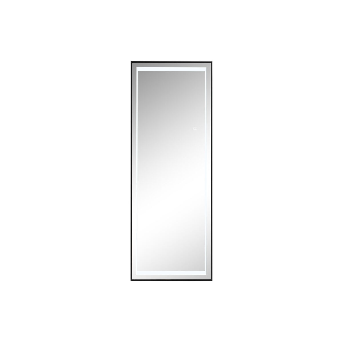 Espejo Vestidor Home ESPRIT Negro Aluminio 50 x 2 x 150 cm
