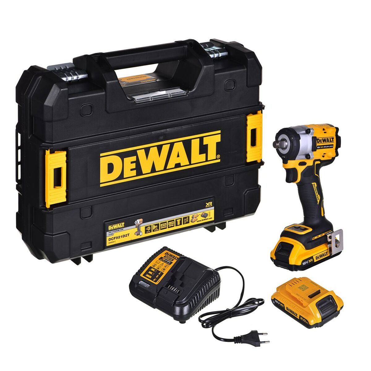 Llave de impacto Dewalt DCF921D2T 18 V 406 Nm 610 Nm