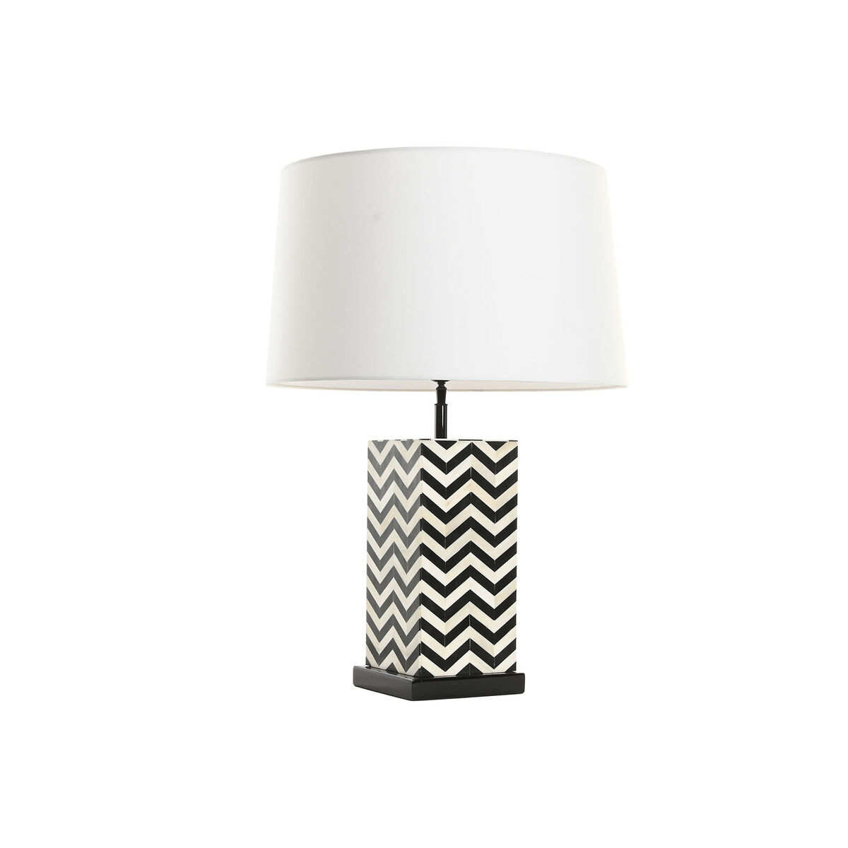 Lámpara de mesa Home ESPRIT Blanco Negro 50 W 220 V