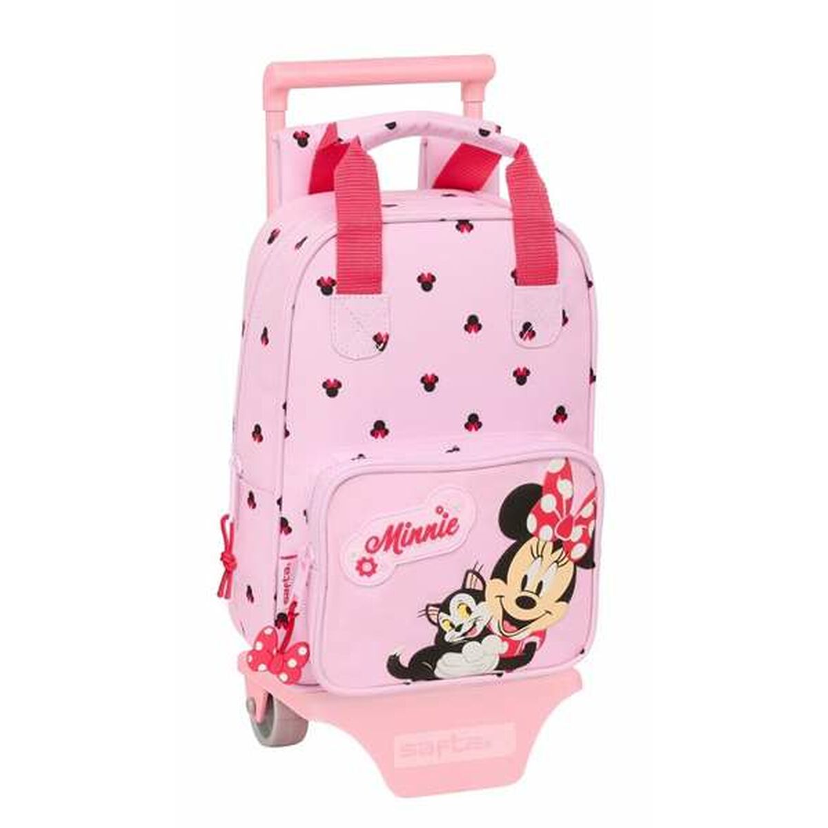 Mochila Escolar con Ruedas Minnie Mouse 20 x 28 x 8 cm
