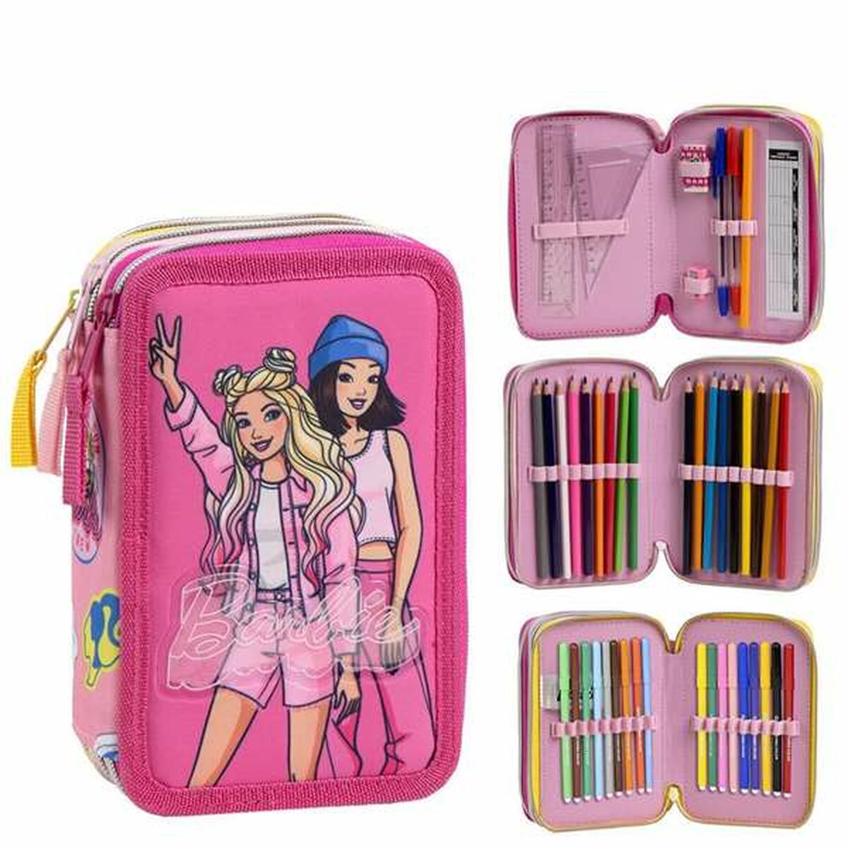Plumier Barbie Fucsia 12,5 x 6,5 x 19,5 cm