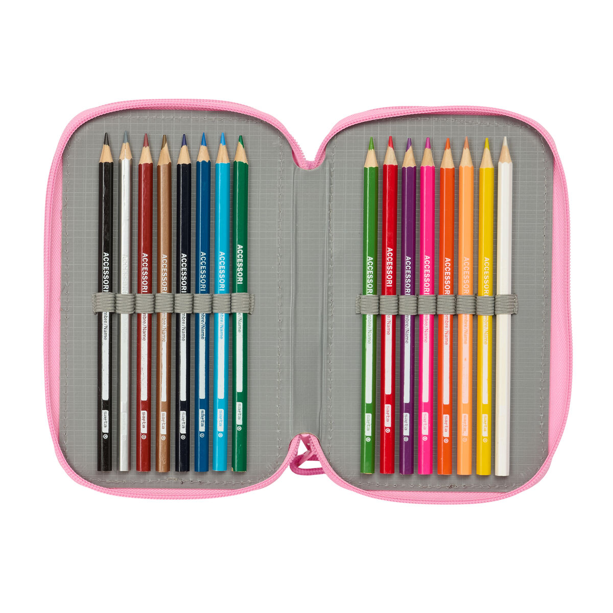 Portatodo BlackFit8 Smile Azul Rosa 12,5 x 19,5 x 5,5 cm 37 Piezas