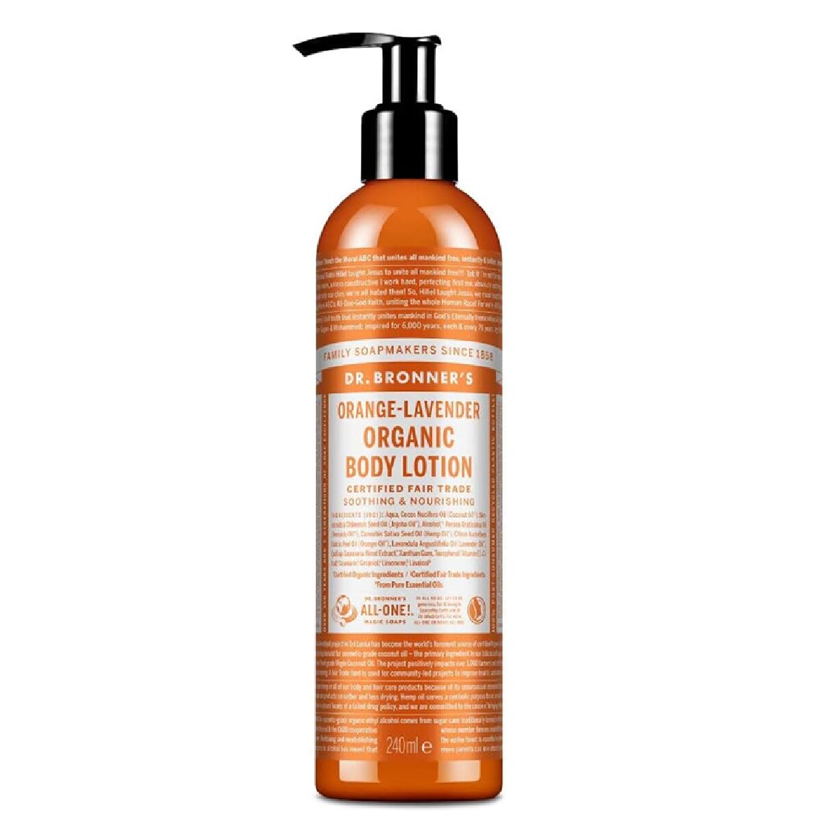 Loción Corporal Dr Bronner's Naranja-Lavanda 240 ml