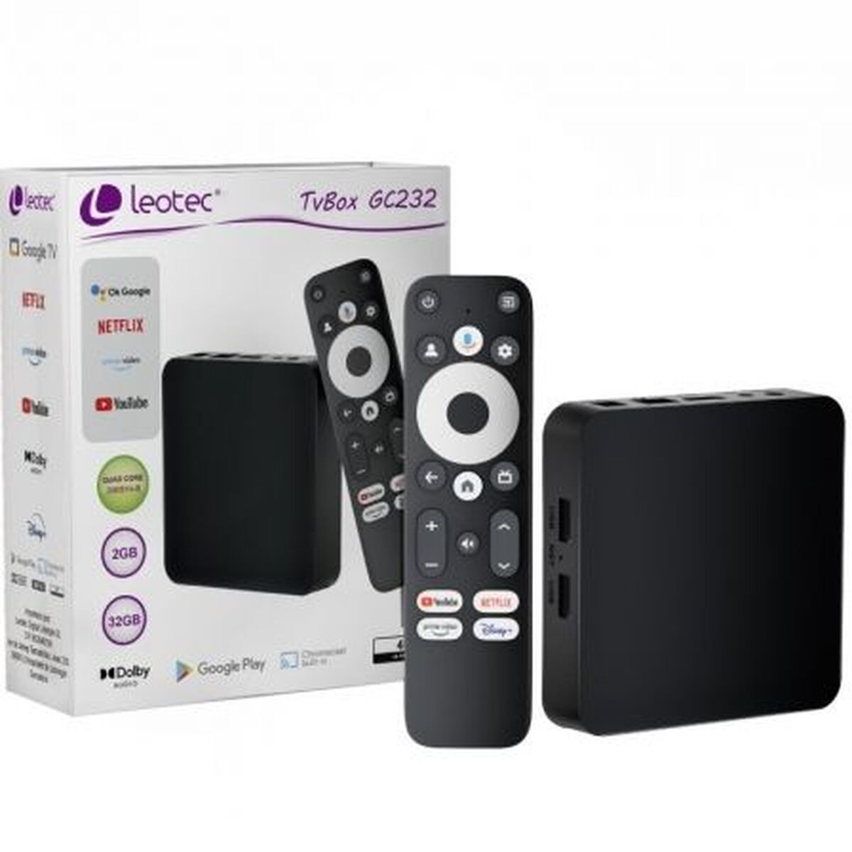 Conversor/Adaptador LEOTEC LETVBOXGC06 Negro