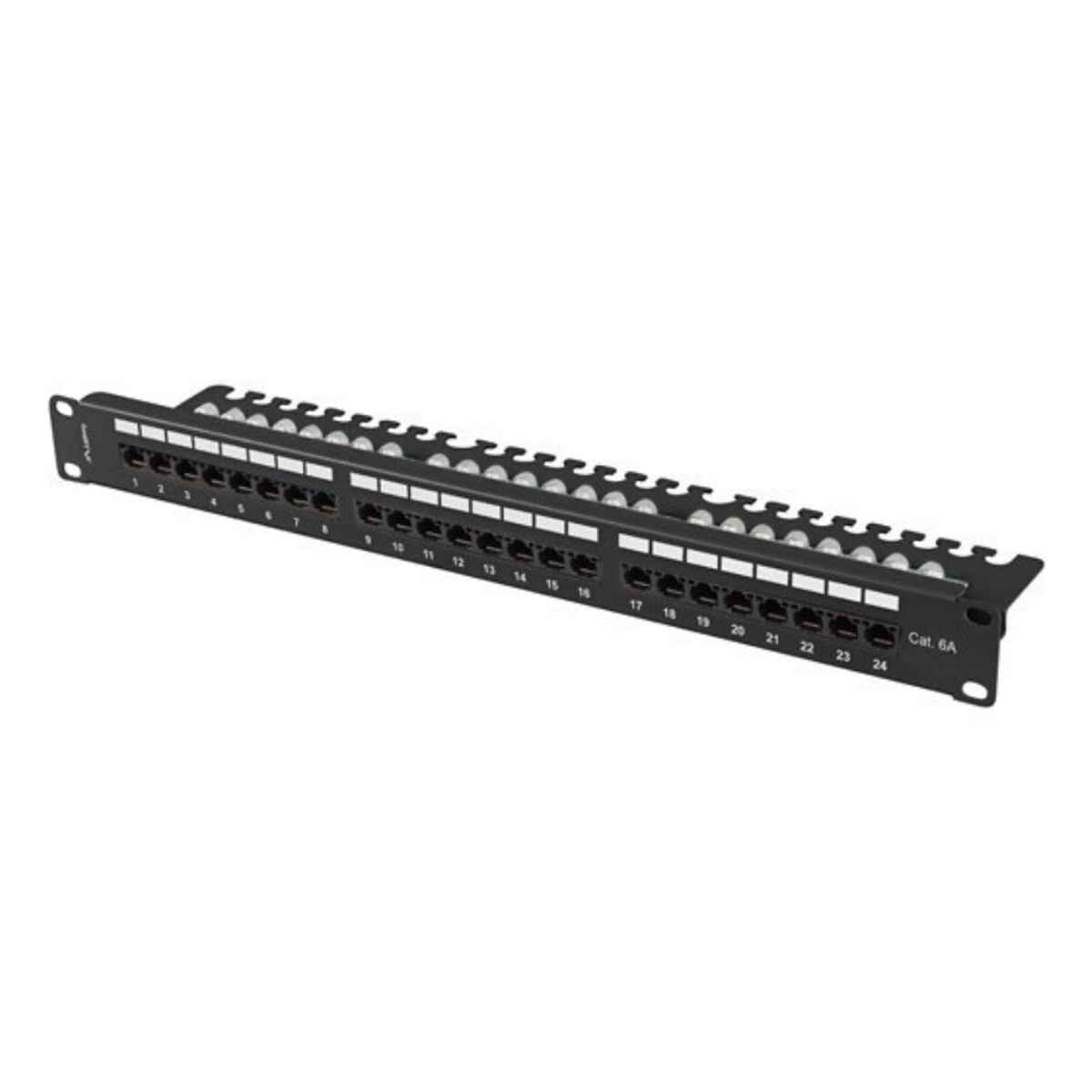 Patch Panel 24 Puertos UTP Categoría 6 Lanberg PPUA-1124-B