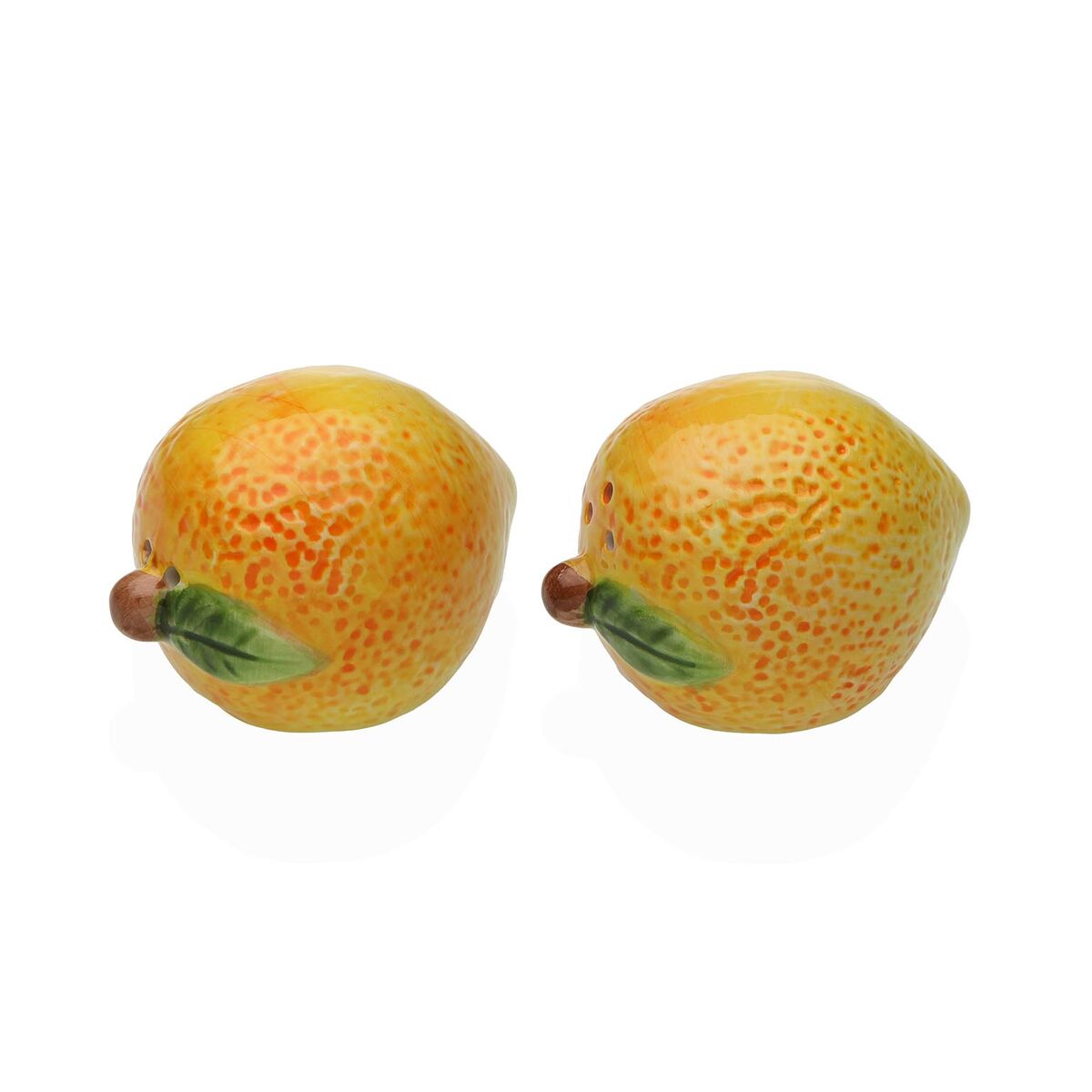 Salero y Pimentero Versa Cerámica Dolomita Limón 5,2 X 7,2 X 5,6 CM