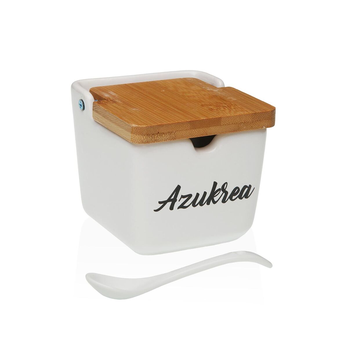 Azucarero Versa AZUKREA Blanco Cerámica 8,8 x 8,5 x 8,8 cm