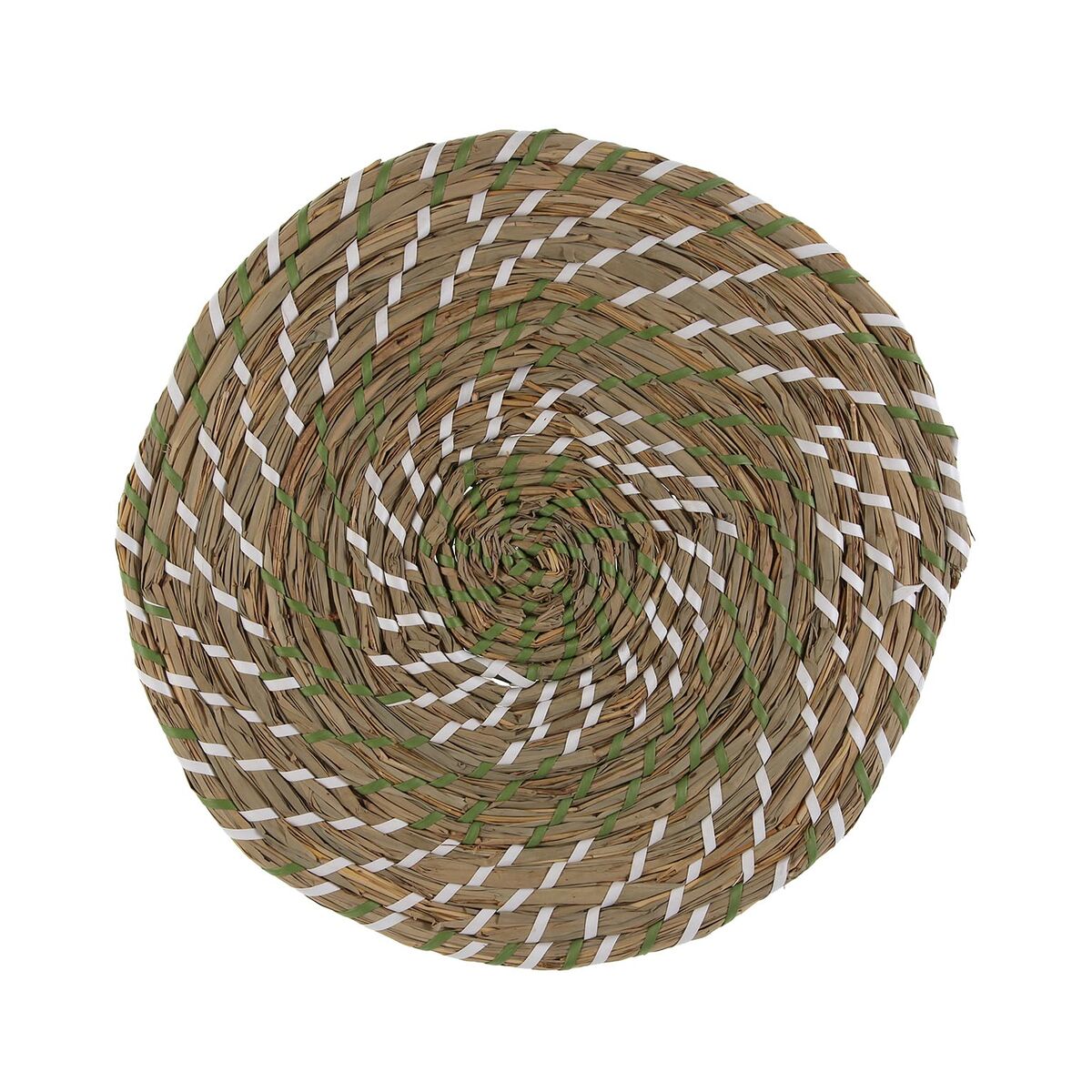 Salvamantel Versa Blanco Verde Textil Jacinto de agua 38 cm