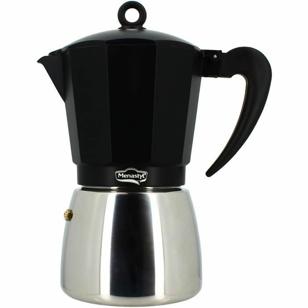Cafetera Italiana Menastyl Aluminio 12 Tazas (12 Unidades)