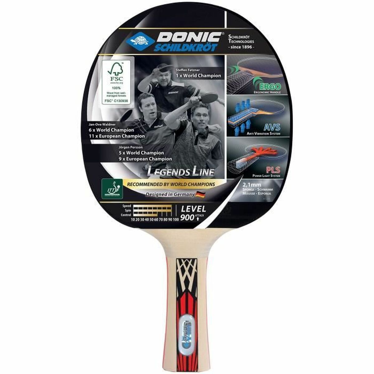 Raqueta de Ping Pong Schildkröt