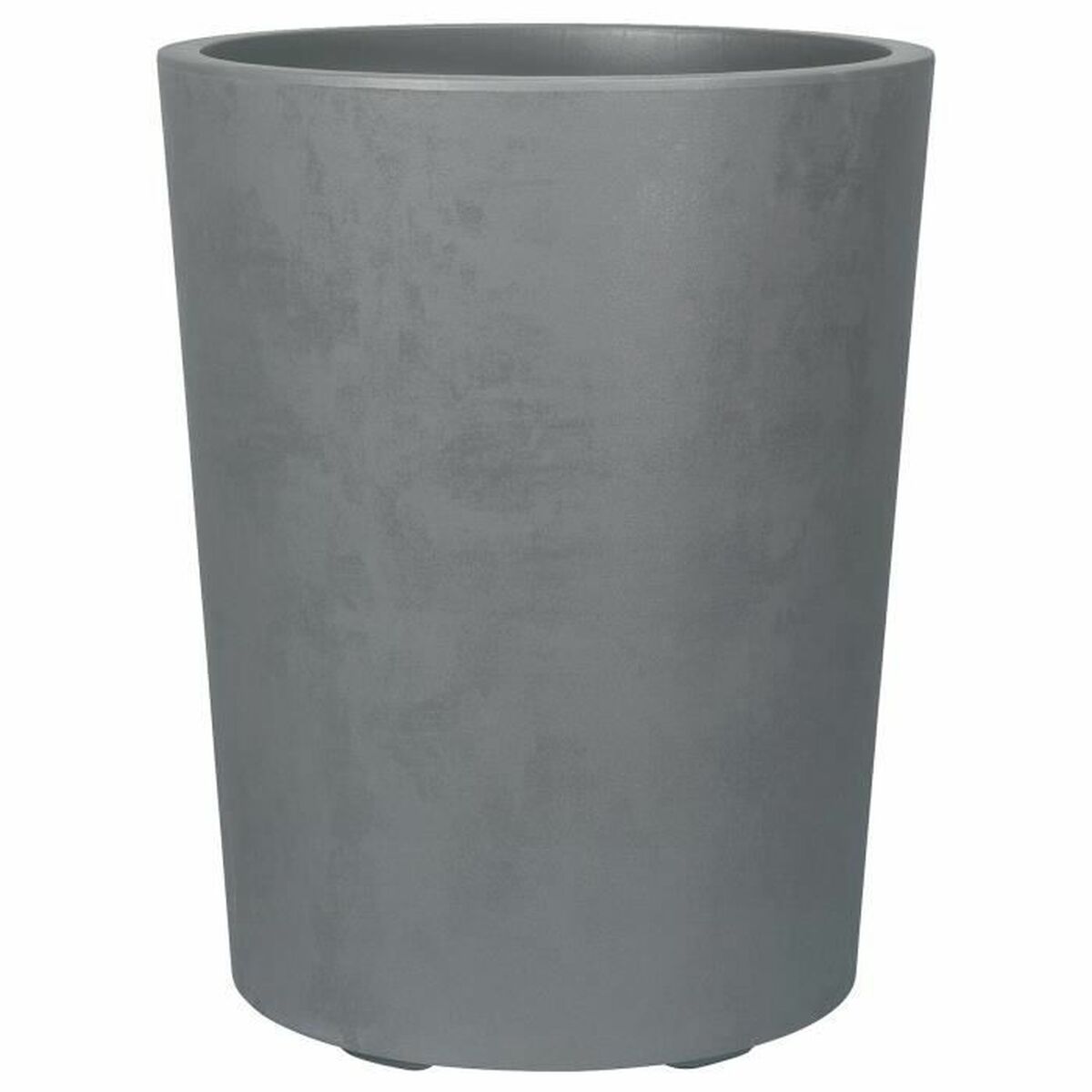 Maceta Deroma Gris Plástico Redondo Cilindro