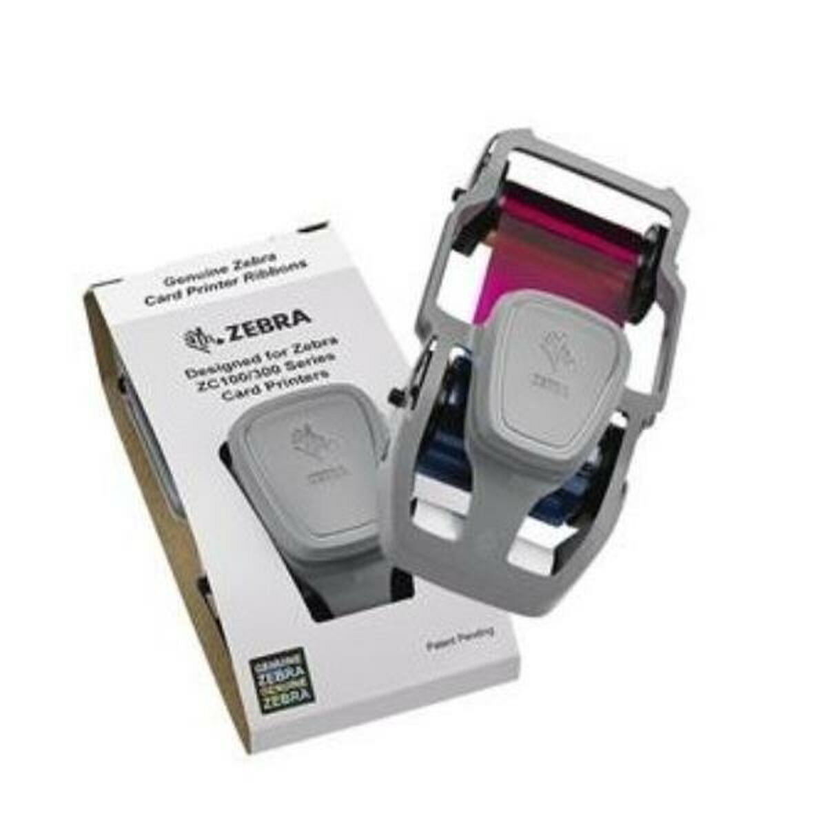 Cinta de transferencia térmica Zebra 800300-250EM Amarillo Negro Cian Magenta