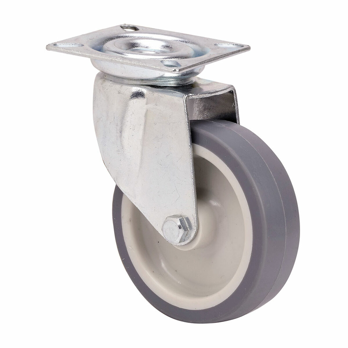 Rueda Ruedas Alex Gris Goma Poliamix Ø 8 cm 60 Kg giratoria