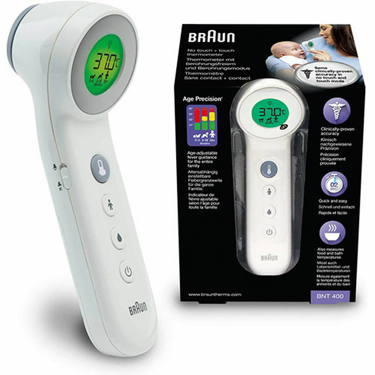 Termómetro Infrarrojo Braun BNT400