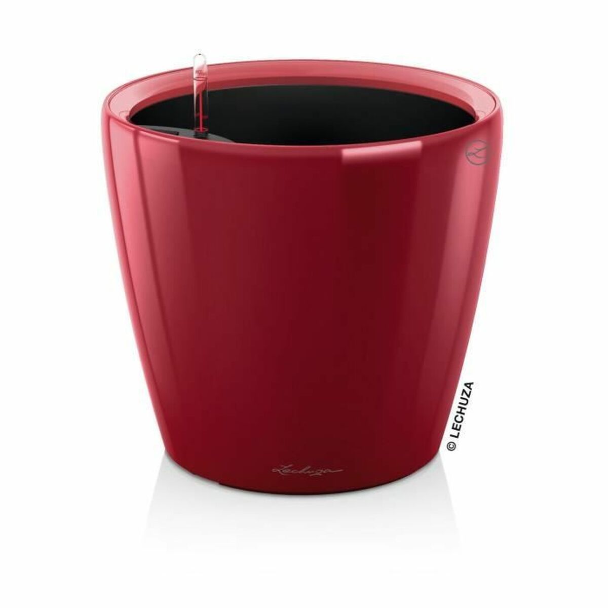 Maceta Lechuza Rojo Polipropileno Redondo