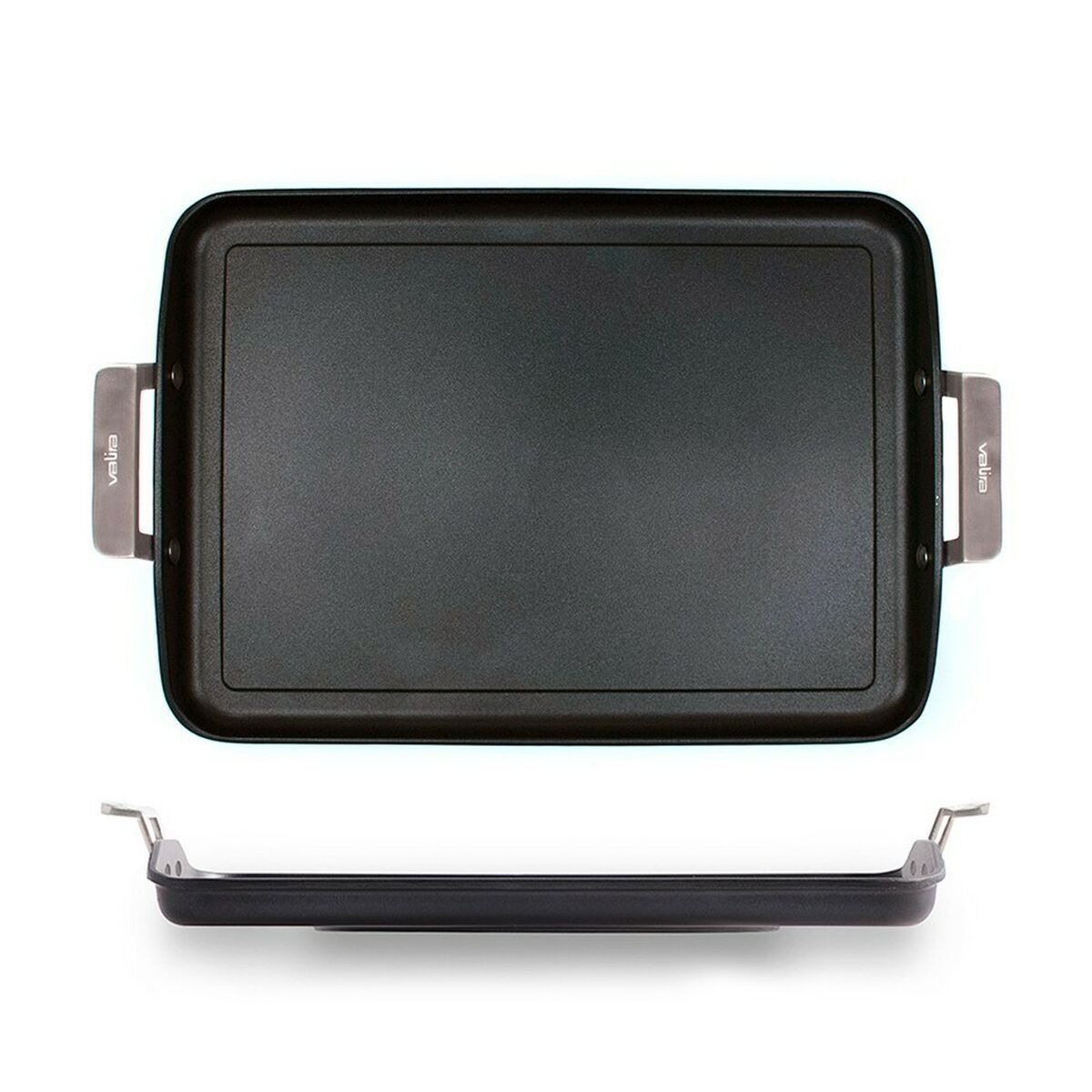 Plancha Asadora Lisa Valira 4674/25 Negro Metal