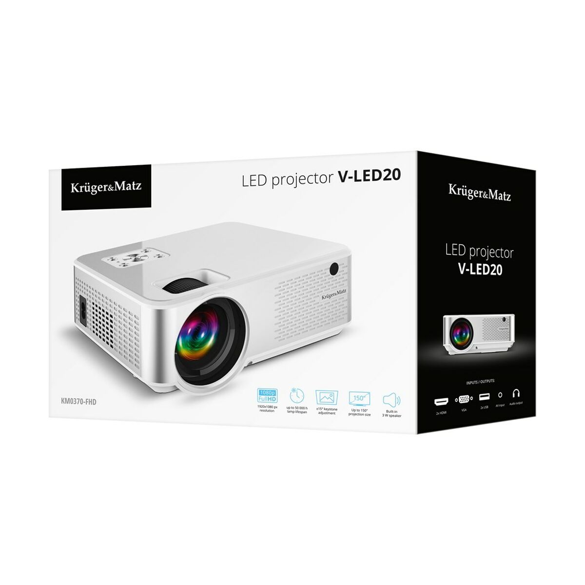 Proyector Kruger & Matz KM0370-FHD