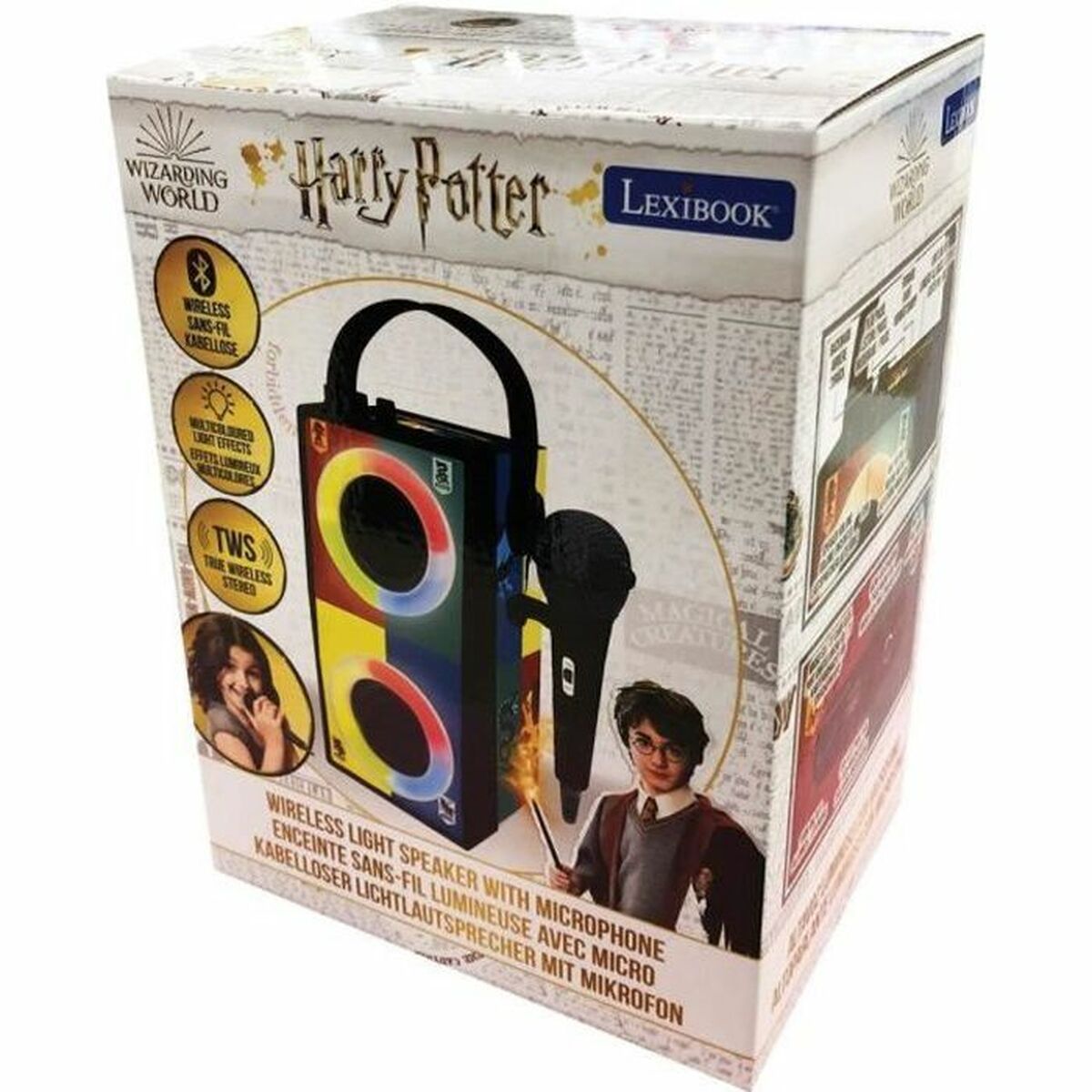 Altavoz Bluetooth con Micrófono Karaoke Lexibook HARRY POTTER
