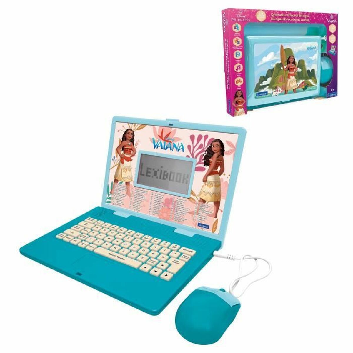 Ordenador de juguete Lexibook Vaiana 26 x 5 x 34 cm Francés Inglés
