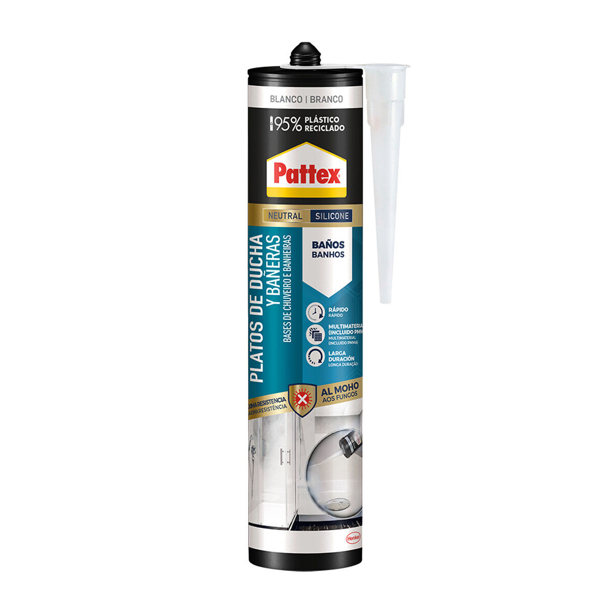 Silicona Pattex Blanco 280 ml Baños