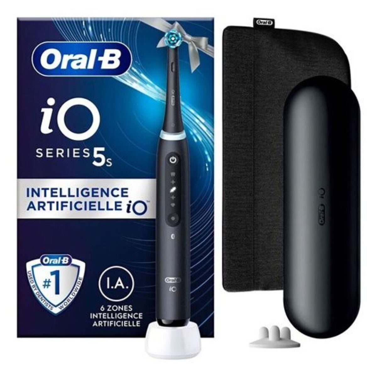 Cepillo de Dientes Eléctrico Braun IO5/BK+TRAVELCASE Negro