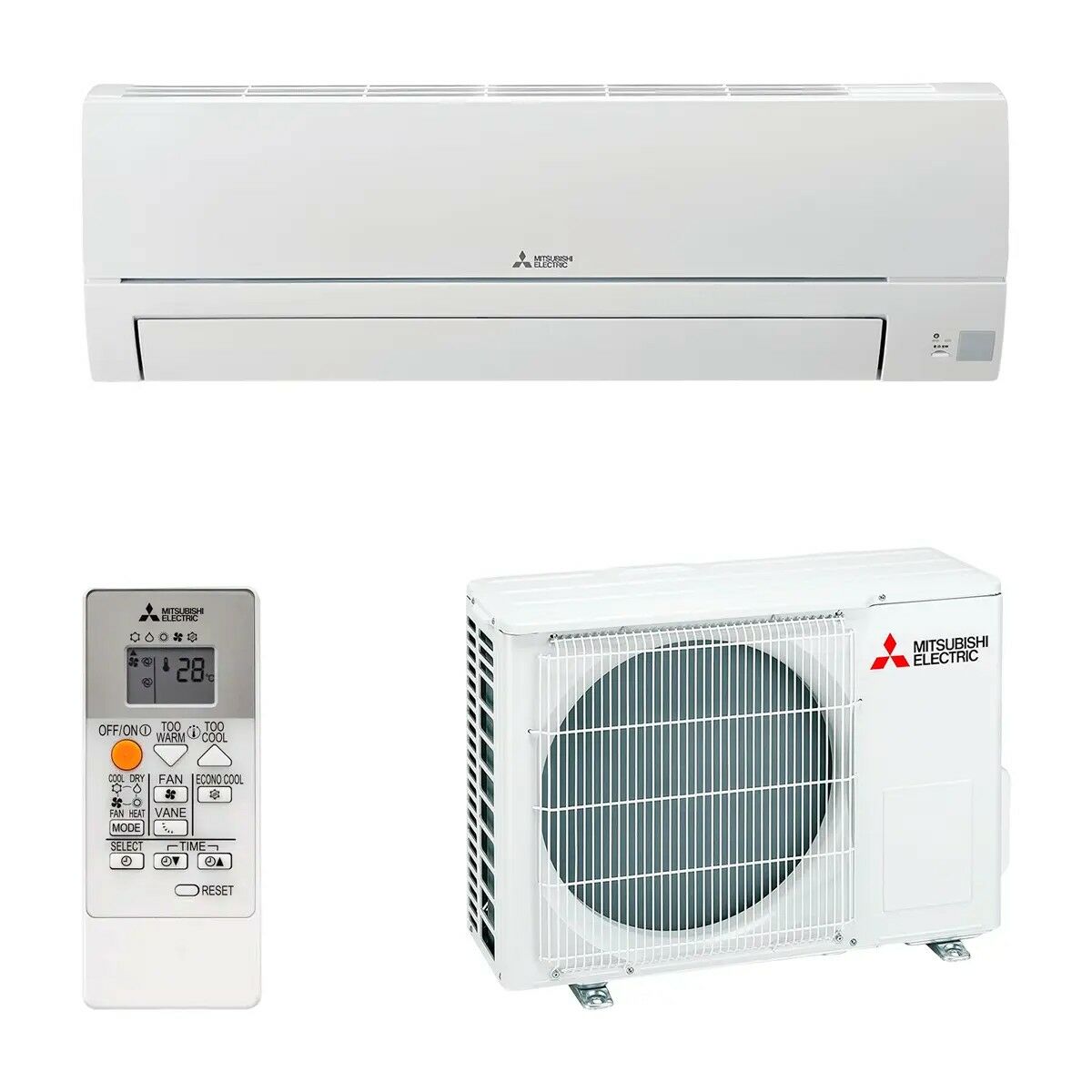Aire Acondicionado Mitsubishi Electric MSZHR25VFK Blanco A++ 2150 / 2752 fg/h 2709 kcal/h 2150 fg/h